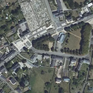Aerial view of Aire La Poste - Lassay-les-Châteaux