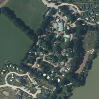 Aerial view of Camping de la Chausselière