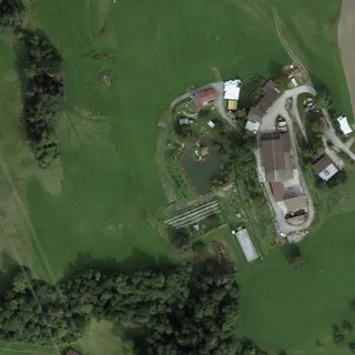 Luftbild von Hof Biomonti