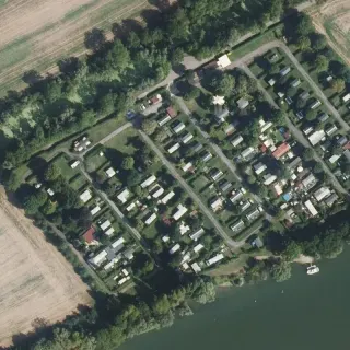 Vue aérienne de Camping des Groux