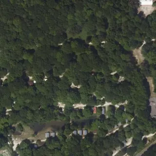 Luftbild von Village Nature Cottages