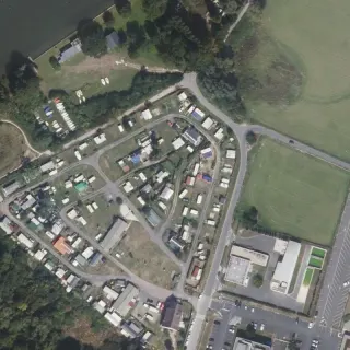 Vue aérienne de Camping des Trois Sources