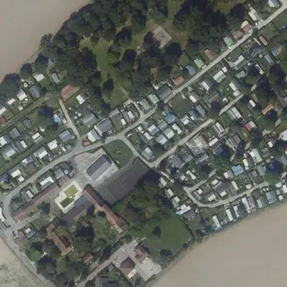 Luftbild von Camping Domaine d'Inchelin