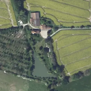 Vue aérienne de La Petite Grange