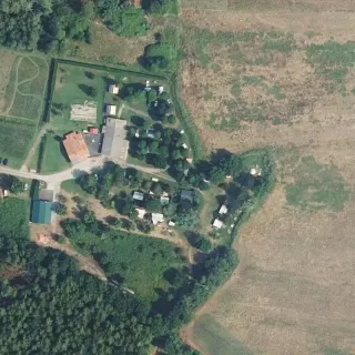 Luftbild von Camping à la ferme Chez Cazou