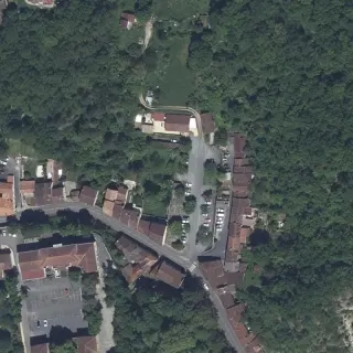 Vista aerea di Ville de Fumel