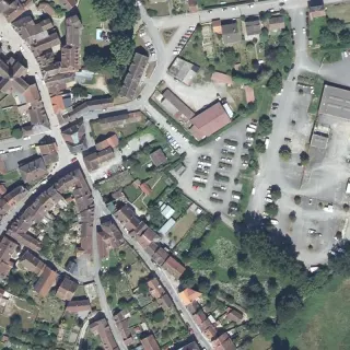 Vista aerea di Ville de Felletin