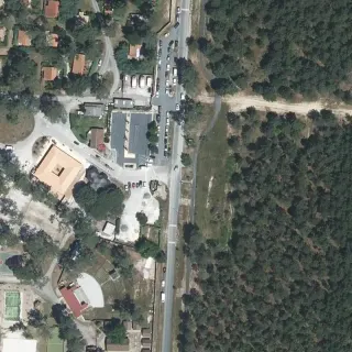 Aerial view of Camping CHM Montalivet