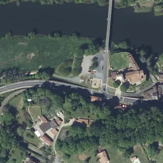 Vue aérienne de Aire de service