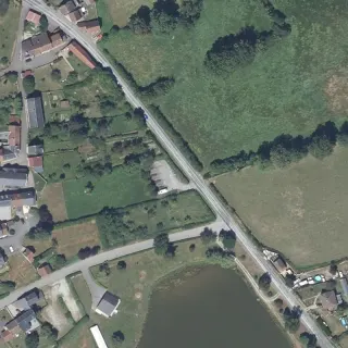 Luftbild von Ver-/Entsorgung