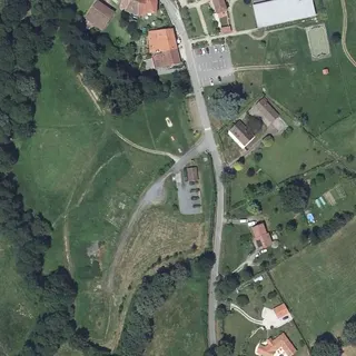 Flygbild över Tömningsstation