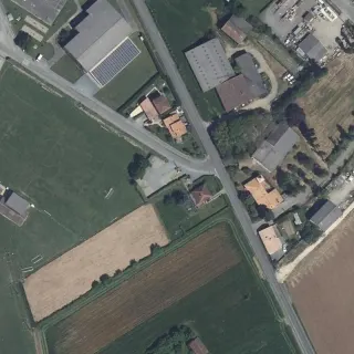 Luftbild von Ver-/Entsorgung