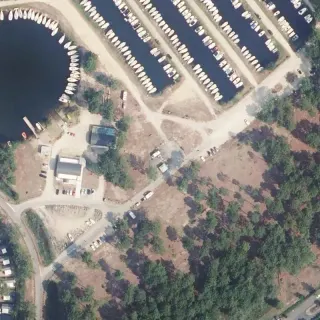 Vista aerea di Camper service