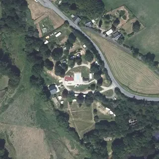 Vue aérienne de Camping
