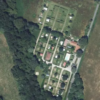 Vue aérienne de Camping des Alouettes