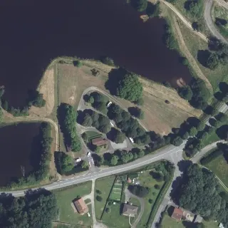 Luftbild von Camping municipal les Haches