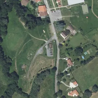Vista aerea di Aire de Camping-Car Javerdat