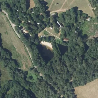 Luftbild von Les Saules