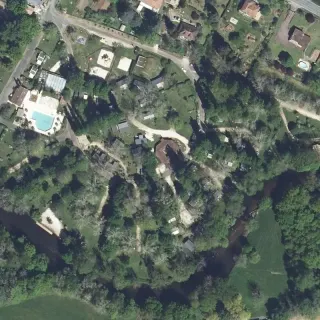 Vue aérienne de Camping Brantôme Peyrelevade