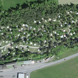 Luftbild von Waldcamping Landquart