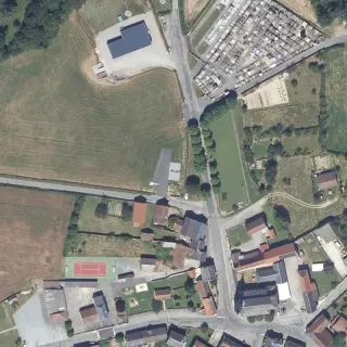 Vista aerea di Aire de Sannat