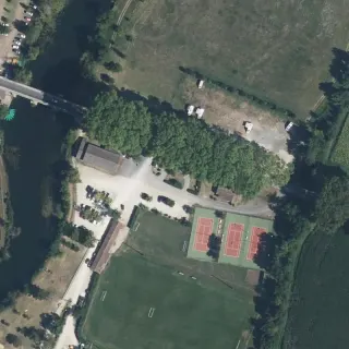 Vista aerea di Camper service
