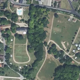 Vue aérienne de Domaine Le Petit Trianon