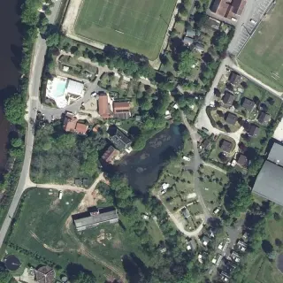 Vue aérienne de Camping le Moulin de Bleufond
