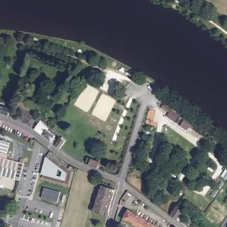 Vista aerea di Les Grèves