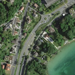 Luftbild von Route des Falaises, Neuenburg