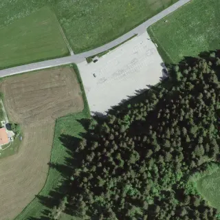 Vue aérienne de Le Bout-du-Lac, La Brévine