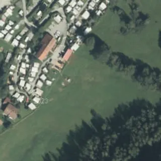 Luftbild von Camping Aach