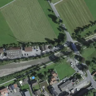 Luftbild von Tierkadaversammelstelle, Giswil