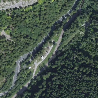 Luftbild von Dunkla Stei