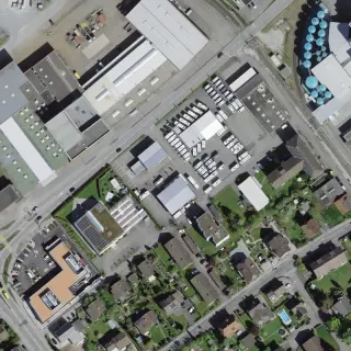 Luftbild von LEXA Wohnmobile, Langenthal