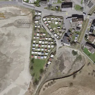 Luftbild von Camping Euthal