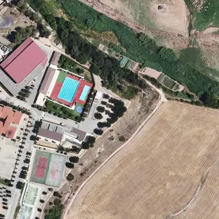 Aerial view of Motorhome aire