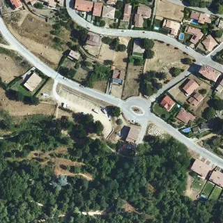 Vista aerea di Camper service