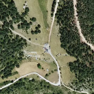 Vista aerea di Font Terrers