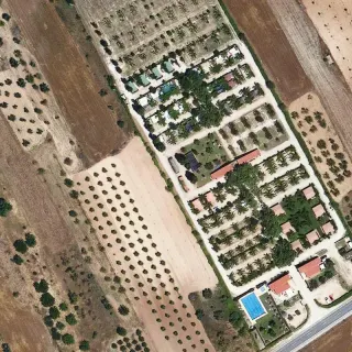 Vue aérienne de Aire de service