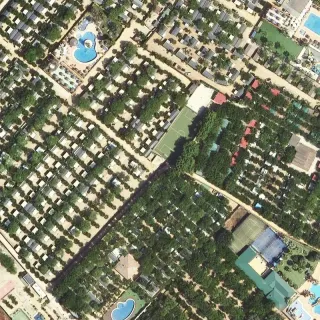 Aerial view of Service station