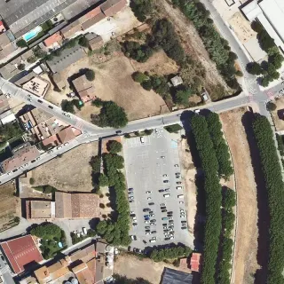 Aerial view of La Bisbal d'Emporda