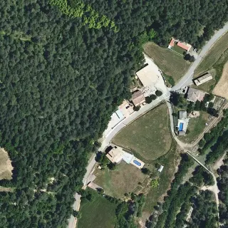 Vista aerea di Camper service