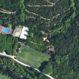 Vue aérienne de Camping Osor Nature