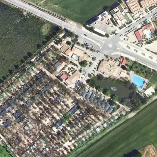 Vista aerea di Càmping Eucaliptus