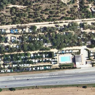 Vue aérienne de Càmping Ridaura