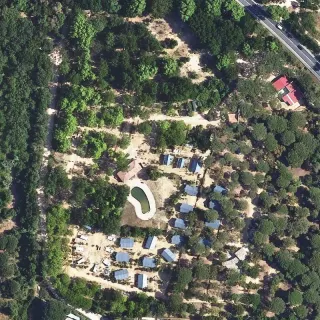 Aerial view of Càmping Santa Cristina