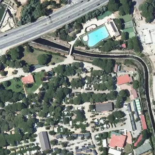 Aerial view of Càmping Tres Estrelles