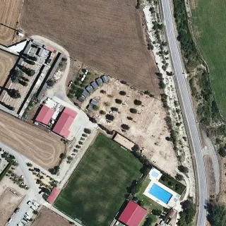 Luftbild von Càmping Organyà