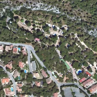 Aerial view of Càmping Estartit
